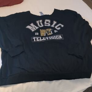 Torrid Black Music Television Sweatshirt